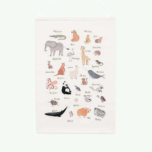 Gathre Animal Alphabet Tapestry Poster