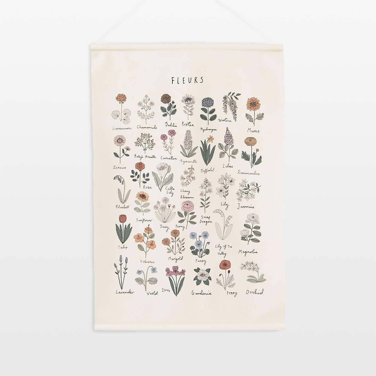 Gathre Fleurs Tapestry Poster Crate & Kids