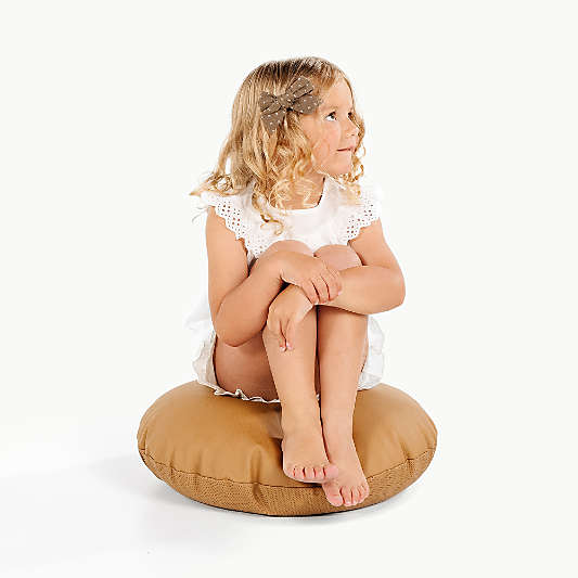 Gathre Camel Brown Mini Round Kids Floor Cushion