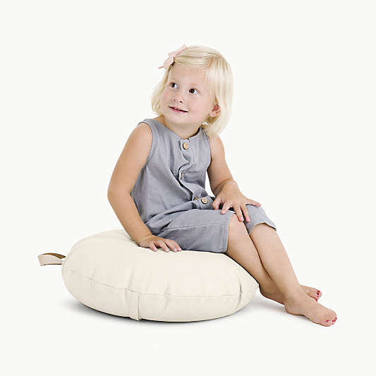 Gathre Ivory Mini Round Kids Floor Cushion