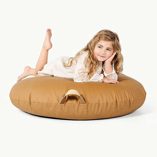 Gathre Camel Brown Round Kids Floor Cushion