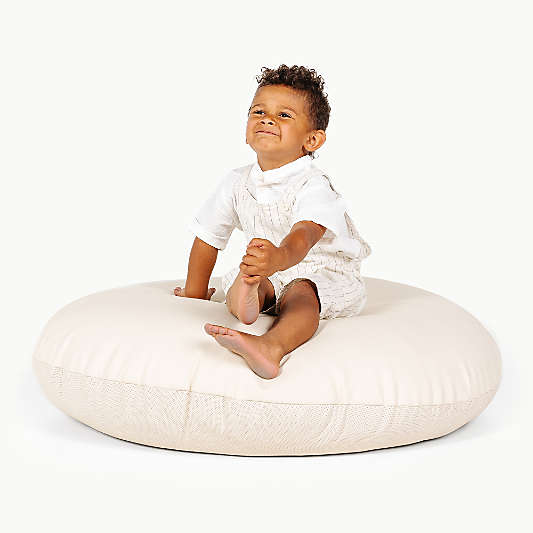 Gathre Ivory Round Kids Floor Cushion