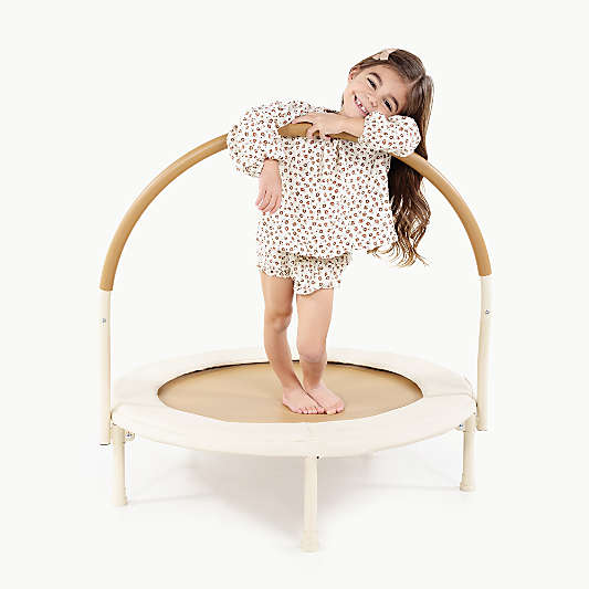 Gathre Ivory Toddler Trampoline with Handle
