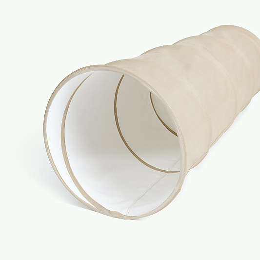 Gathre Millet Beige Vegan Leather Kids Collapsible Play Tunnel