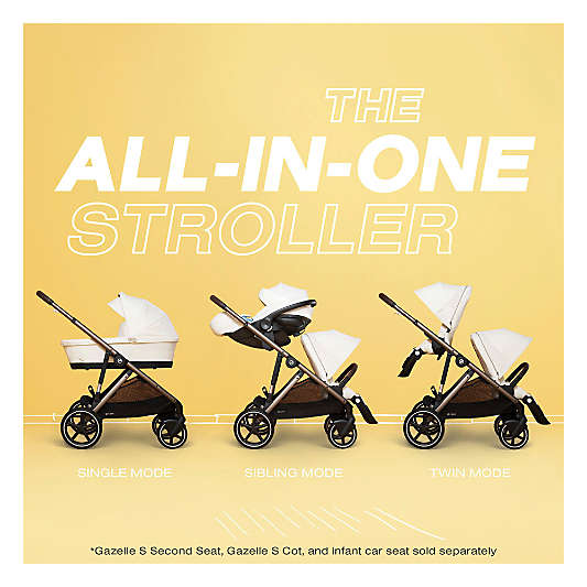 CYBEX Moon Black Gazelle S Second Sibling Seat for Gazelle S Baby Stroller