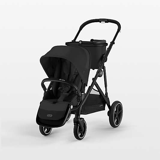 CYBEX Gazelle S Moon Black Modular Baby Stroller with Black Frame