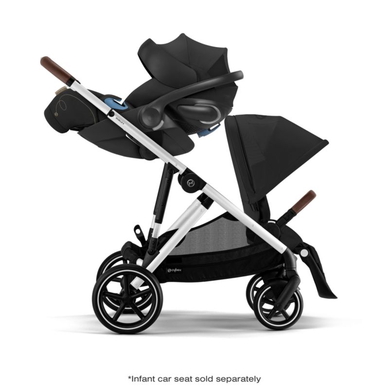 CYBEX Moon Black Gazelle S Modular Baby Stroller with Silver Frame - image 11 of 15