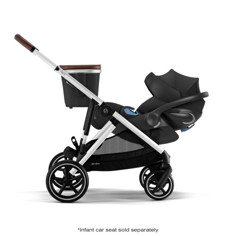 CYBEX Moon Black Gazelle S Modular Baby Stroller with Silver Frame - image 8 of 15