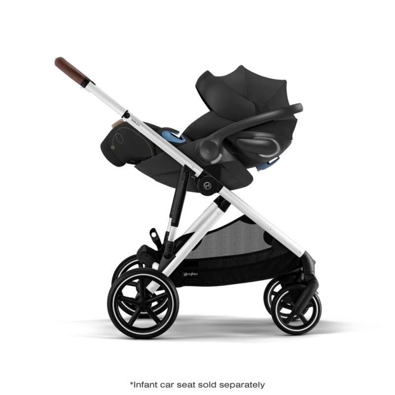 CYBEX Moon Black Gazelle S Modular Baby Stroller with Silver Frame - image 9 of 15