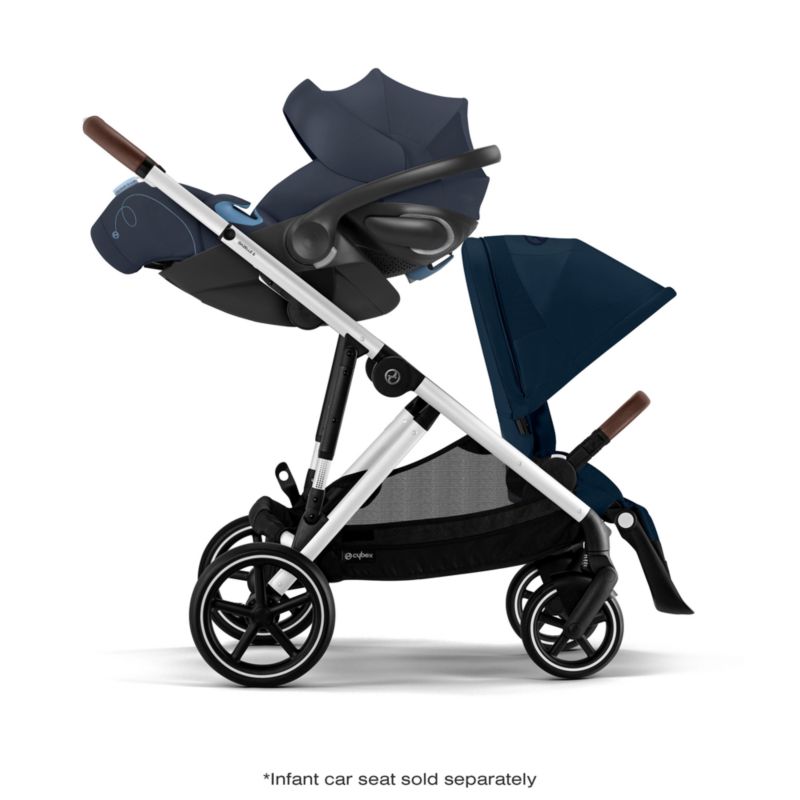 CYBEX Ocean Blue Gazelle S Modular Baby Stroller with Silver Frame - image 11 of 15