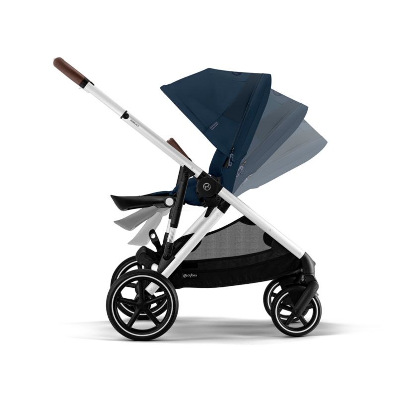 CYBEX Ocean Blue Gazelle S Modular Baby Stroller with Silver Frame - image 2 of 15