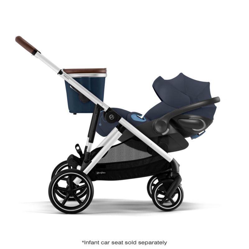 CYBEX Ocean Blue Gazelle S Modular Baby Stroller with Silver Frame - image 8 of 15