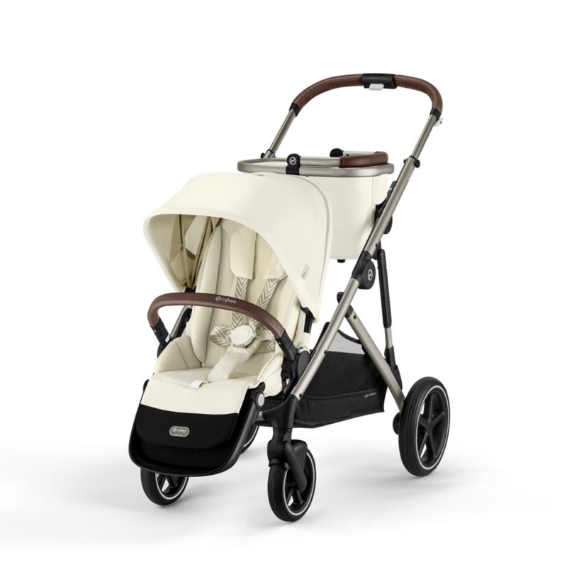 CYBEX Seashell Beige Gazelle S Modular Baby Stroller with Taupe Frame - image 5 of 11