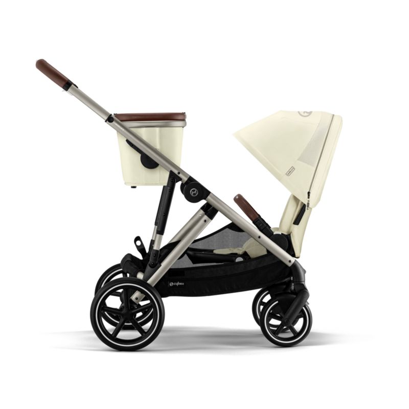 CYBEX Seashell Beige Gazelle S Modular Baby Stroller with Taupe Frame - image 7 of 11