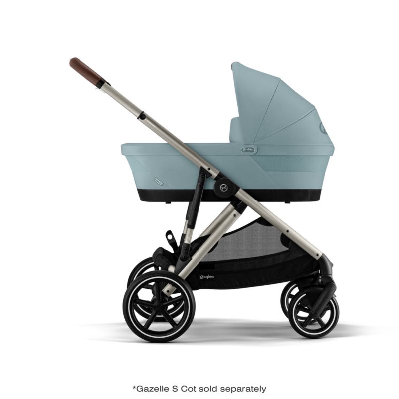 CYBEX Sky Blue Gazelle S Modular Baby Stroller with Taupe Frame - image 10 of 15