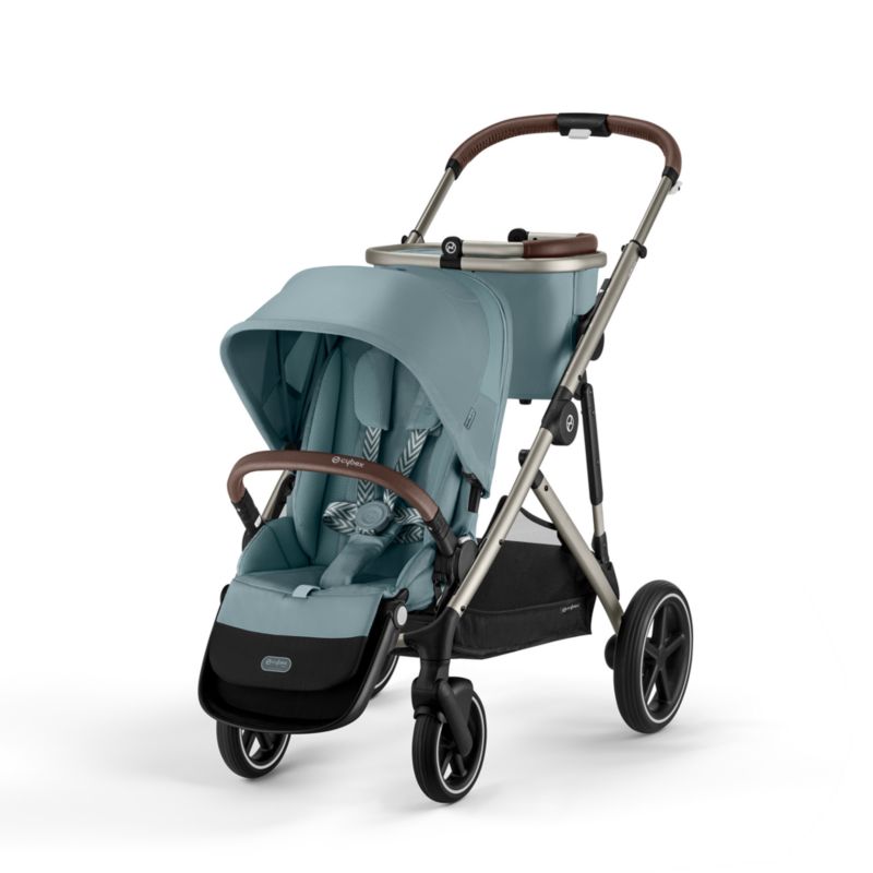 CYBEX Sky Blue Gazelle S Modular Baby Stroller with Taupe Frame - image 6 of 15