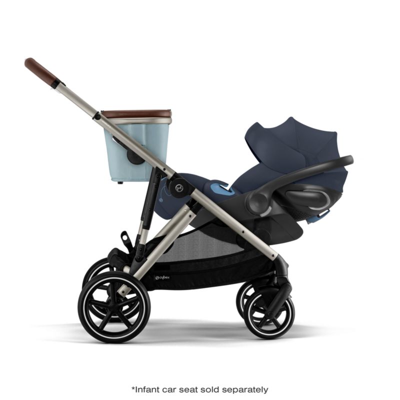 CYBEX Sky Blue Gazelle S Modular Baby Stroller with Taupe Frame - image 8 of 15