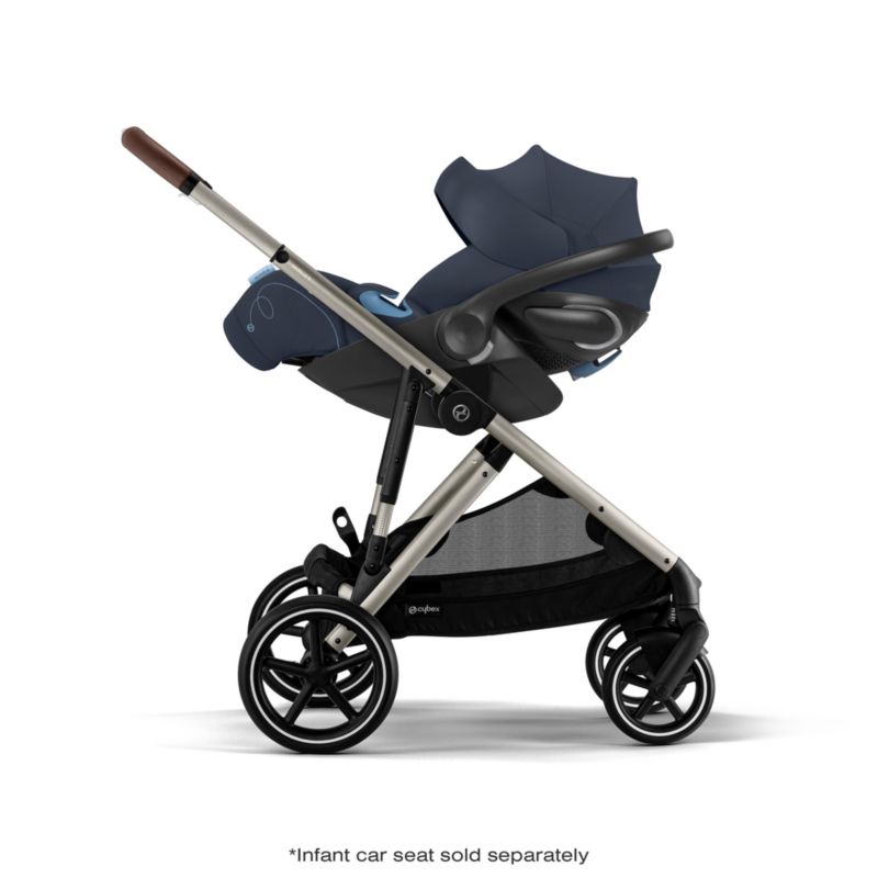 CYBEX Sky Blue Gazelle S Modular Baby Stroller with Taupe Frame - image 9 of 15