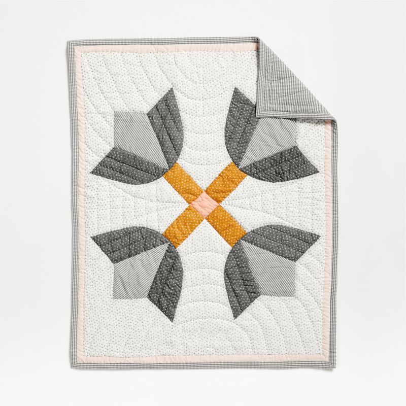 Gee's Bend Little Sassy Patchwork Organic Cotton Baby Crib Quilt ...