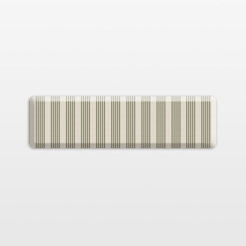 Crate & Barrel GelPro Comfort Grey Pin Check Kitchen Mat 20"x48"