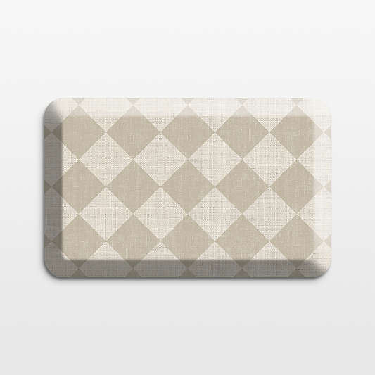 GelPro Diamond Beige Comfort Kitchen Mat, 20"x32"