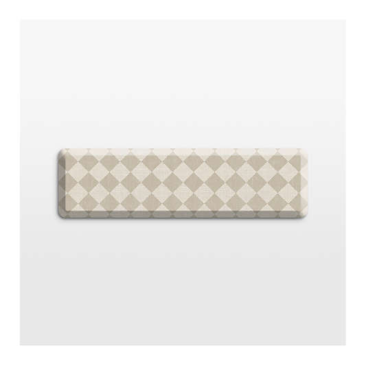 GelPro Diamond Beige Comfort Kitchen Mat, 20"x72"
