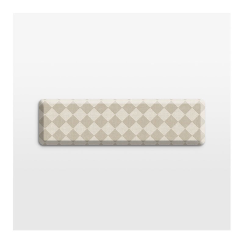 Gel Pro Diamond Beige Comfort Kitchen Mat, 20x72"
