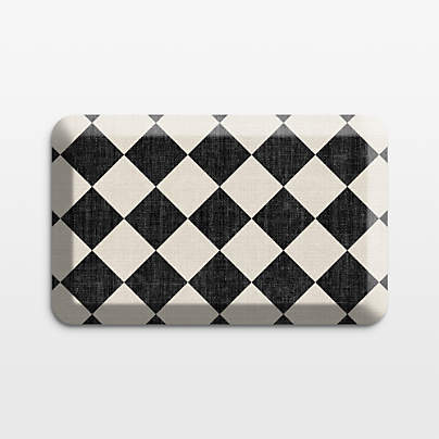 Gel Pro Diamond Black Comfort Kitchen Mat, 20x32"