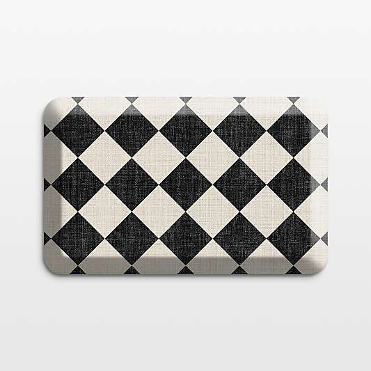 Gel Pro Diamond Black Comfort Kitchen Mat, 20x32"