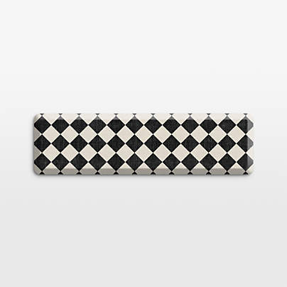 Gel Pro Diamond Black Comfort Kitchen Mat, 20x72"