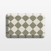 GelPro Diamond Green Comfort Kitchen Mat, 20"x32" + Reviews | Crate & Barrel