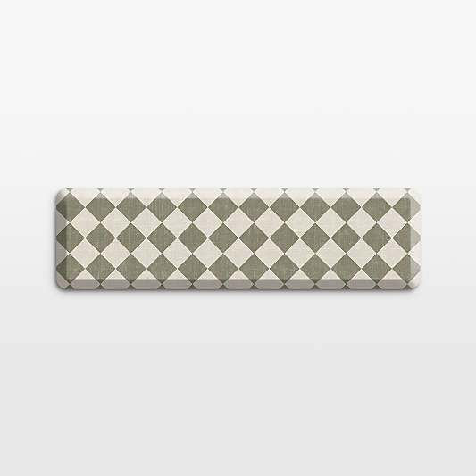 GelPro Diamond Green Comfort Kitchen Mat, 20"x72"