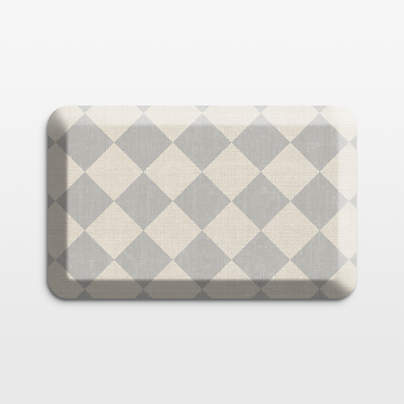 Gel Pro Diamond Grey Comfort Kitchen Mat, 20x32"