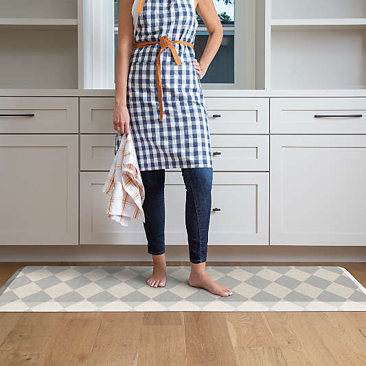 GelPro Diamond Grey Comfort Kitchen Mat, 20"x72"