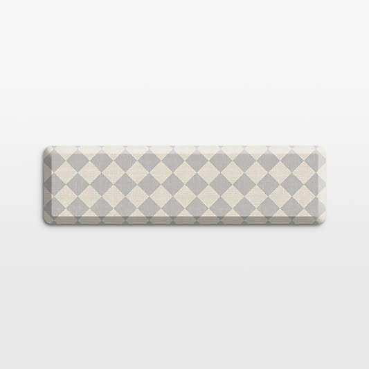 GelPro Diamond Grey Comfort Kitchen Mat, 20"x72"