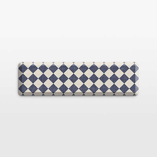 GelPro Diamond Indigo Comfort Kitchen Mat, 20"x72"