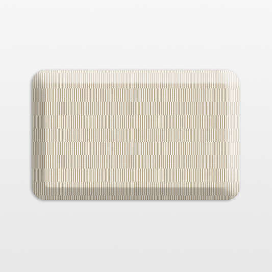 GelPro OffSet Beige Comfort Kitchen Mat, 20"x32"