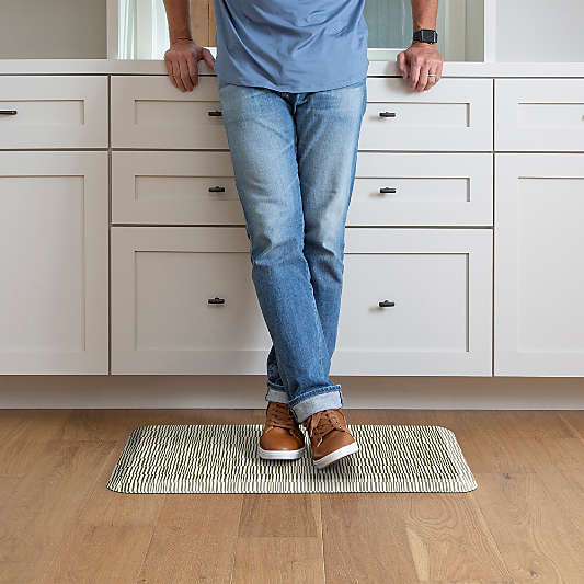 GelPro OffSet Green Comfort Kitchen Mat, 20"x32"