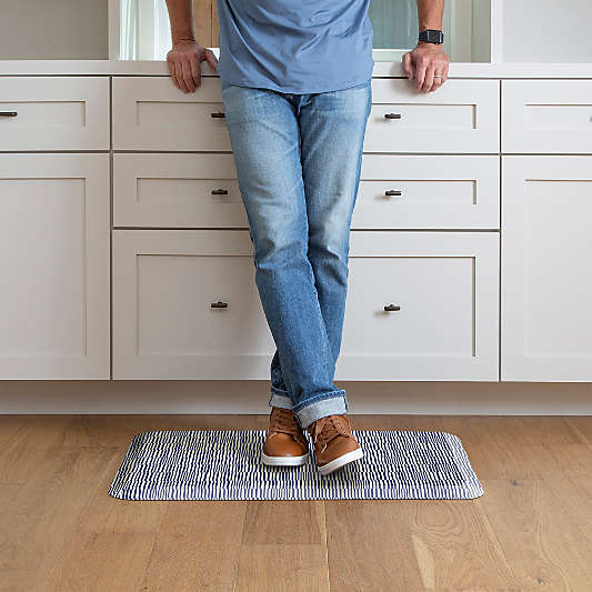 GelPro OffSet Indigo Comfort Kitchen Mat, 20"x32"