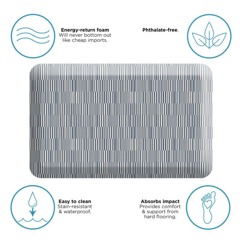 Gel Pro OffSet Indigo Comfort Kitchen Mat 20"x32" - image 3 of 4