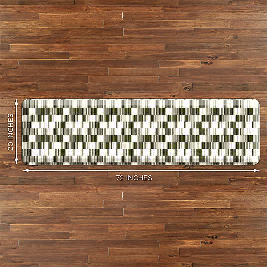 GelPro OffSet Green Comfort Kitchen Mat, 20"x72"