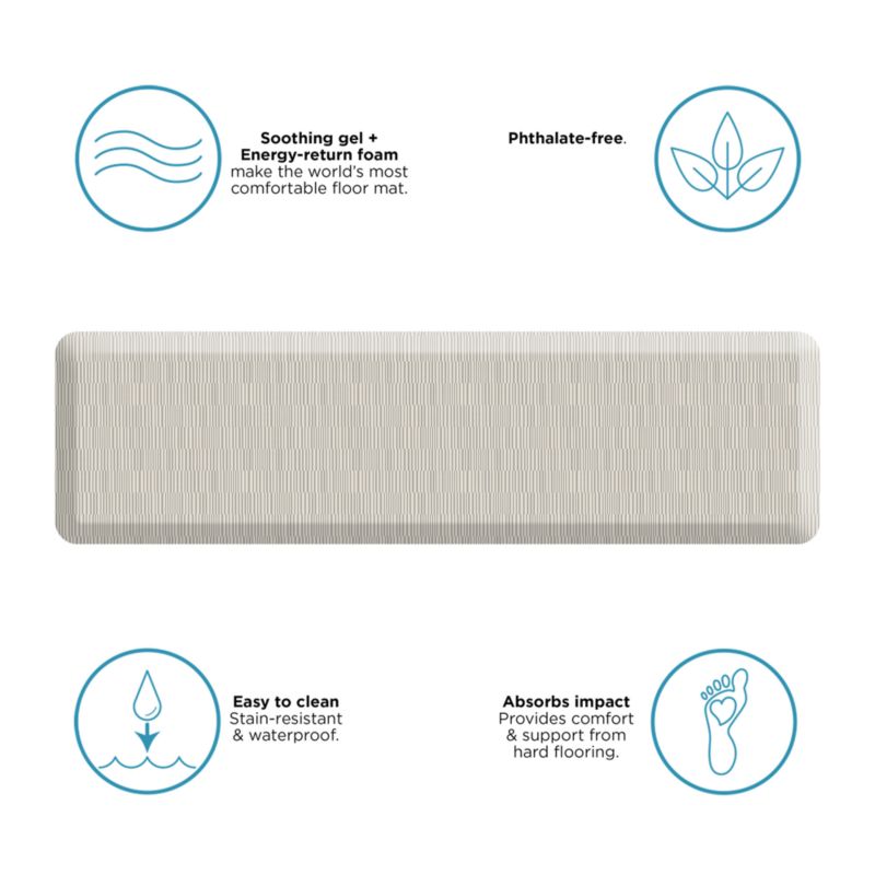 Gel Pro OffSet Beige Comfort Kitchen Mat 20"x32"