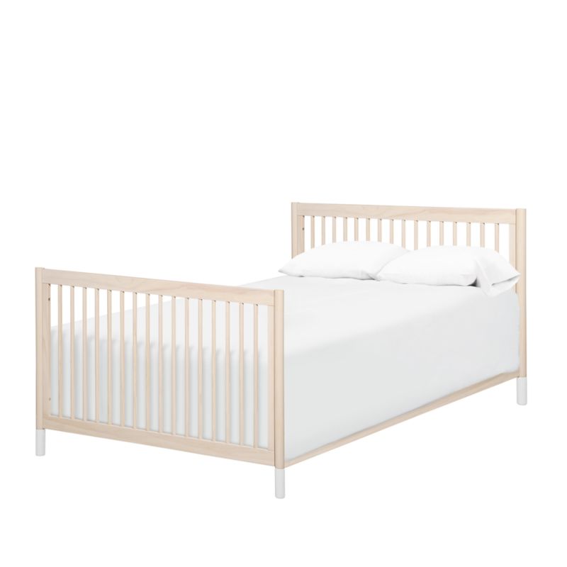 Babyletto Gelato White & Washed Natural Wood 4-in-1 Convertible Baby Crib with Toddler Bed Conversion Kit - image 6 of 12