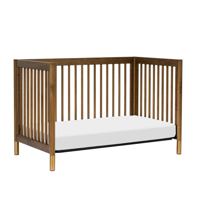 Babyletto Gelato Natural Walnut Wood 4-in-1 Convertible Baby Crib with Toddler Conversion Kit - image 6 of 14