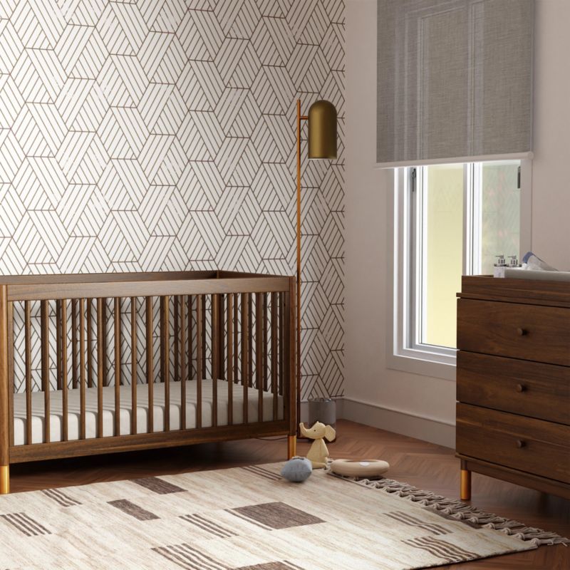 Babyletto Gelato Natural Walnut Wood 4-in-1 Convertible Baby Crib with Toddler Conversion Kit - image 3 of 14