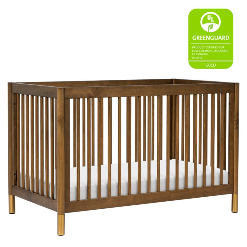 Babyletto Gelato Natural Walnut Wood 4-in-1 Convertible Baby Crib with Toddler Conversion Kit - image 9 of 14