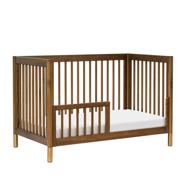 Babyletto Gelato Natural Walnut Wood 4-in-1 Convertible Baby Crib with Toddler Conversion Kit - image 5 of 14