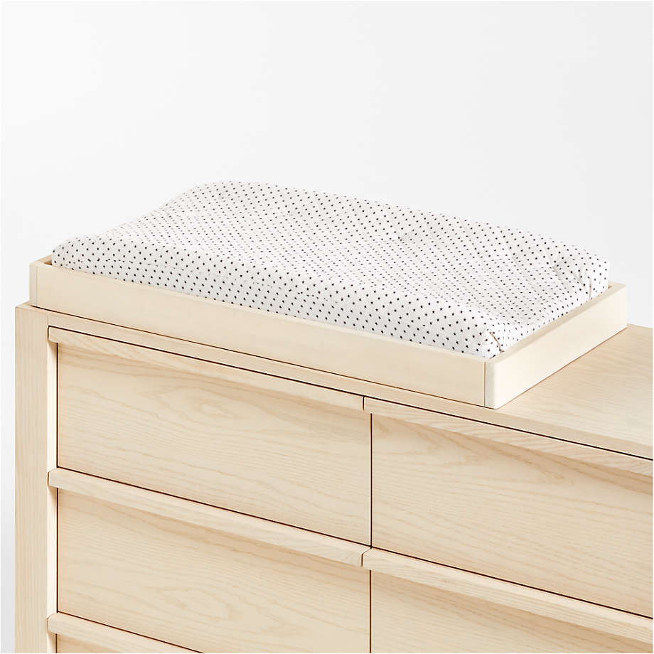 Gemini Light Ash Wood Changing Table Topper + Reviews Crate & Kids