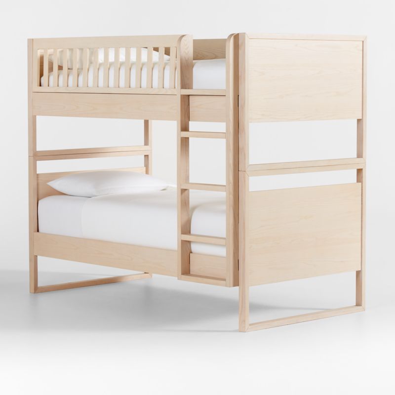 Gemini Wood Kids Twin Over Twin Convertible Bunk Bed