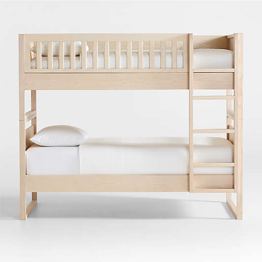 Gemini Wood Kids Twin Over Twin Convertible Bunk Bed